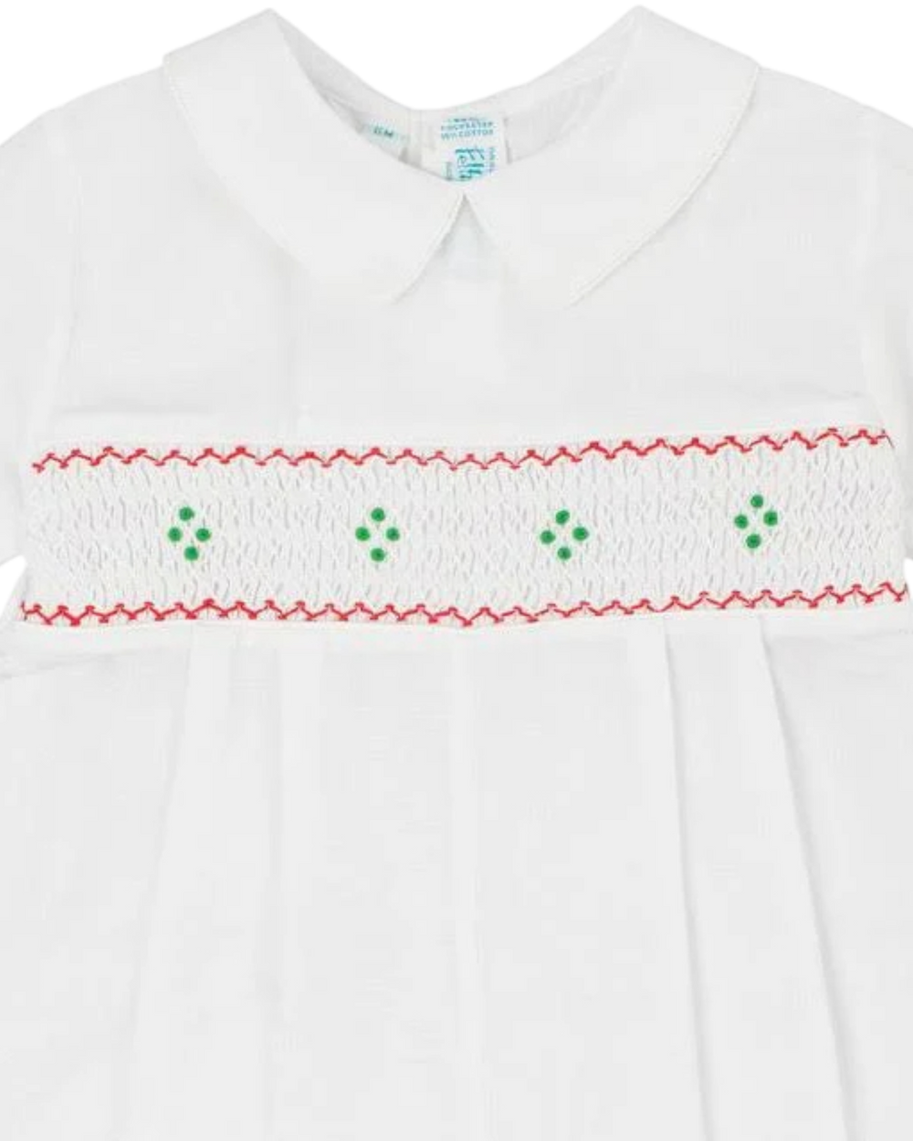 Smocked Holiday White & Red Boys Longall, that store, close