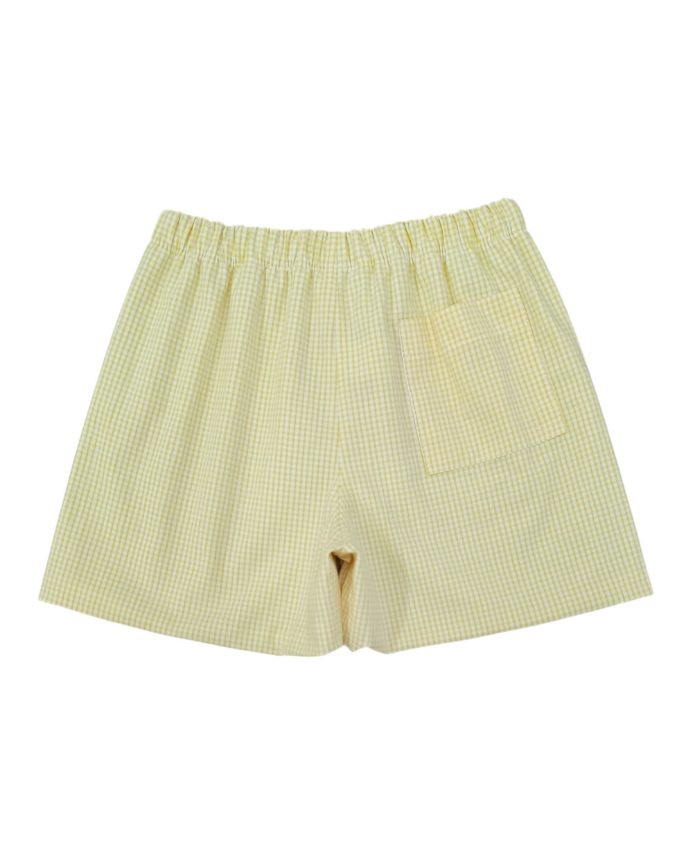 Squeeze the Day Conrad Yellow Gingham Boys Shorts, That Store, back