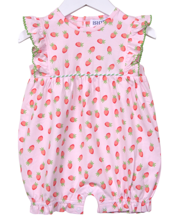 Strawberry Pink Angel Wing Romper, That Store, front