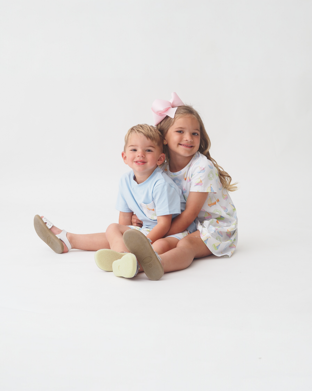 Sweet Sails Boys Play Pocket Blue Short Set, That Store, kids
