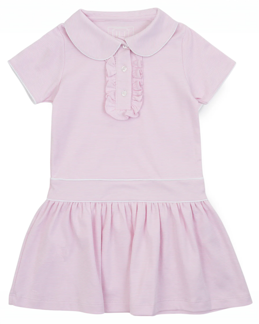 Sydney Girls Pima Cotton Dress - Pink Stripes, Shop That Store, front