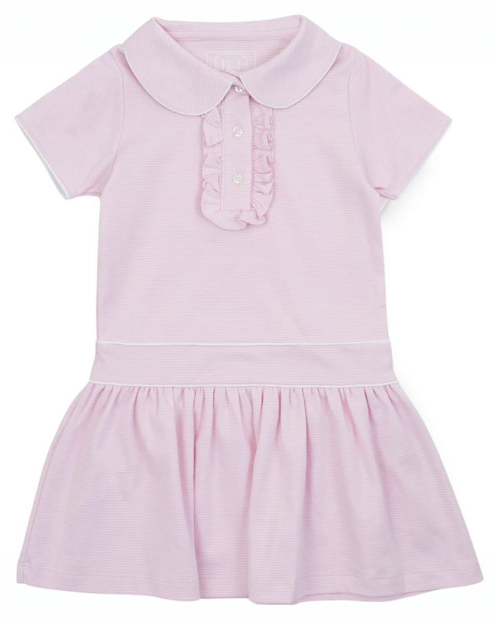 Sydney Girls Pima Cotton Dress - Pink Stripes, Shop That Store, front