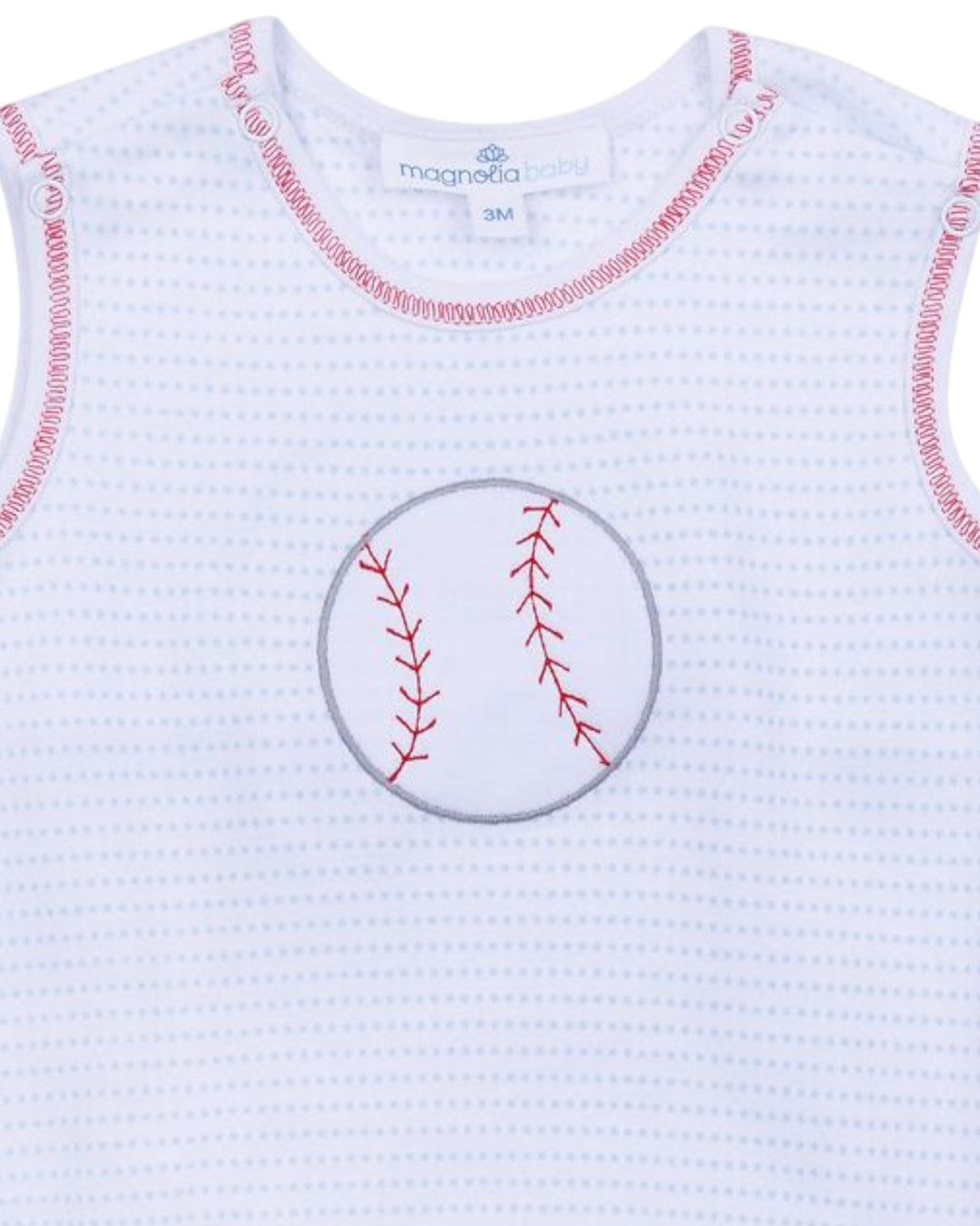Tiny Slugger Applique Light Blue Boy Bubble, That Store, close up