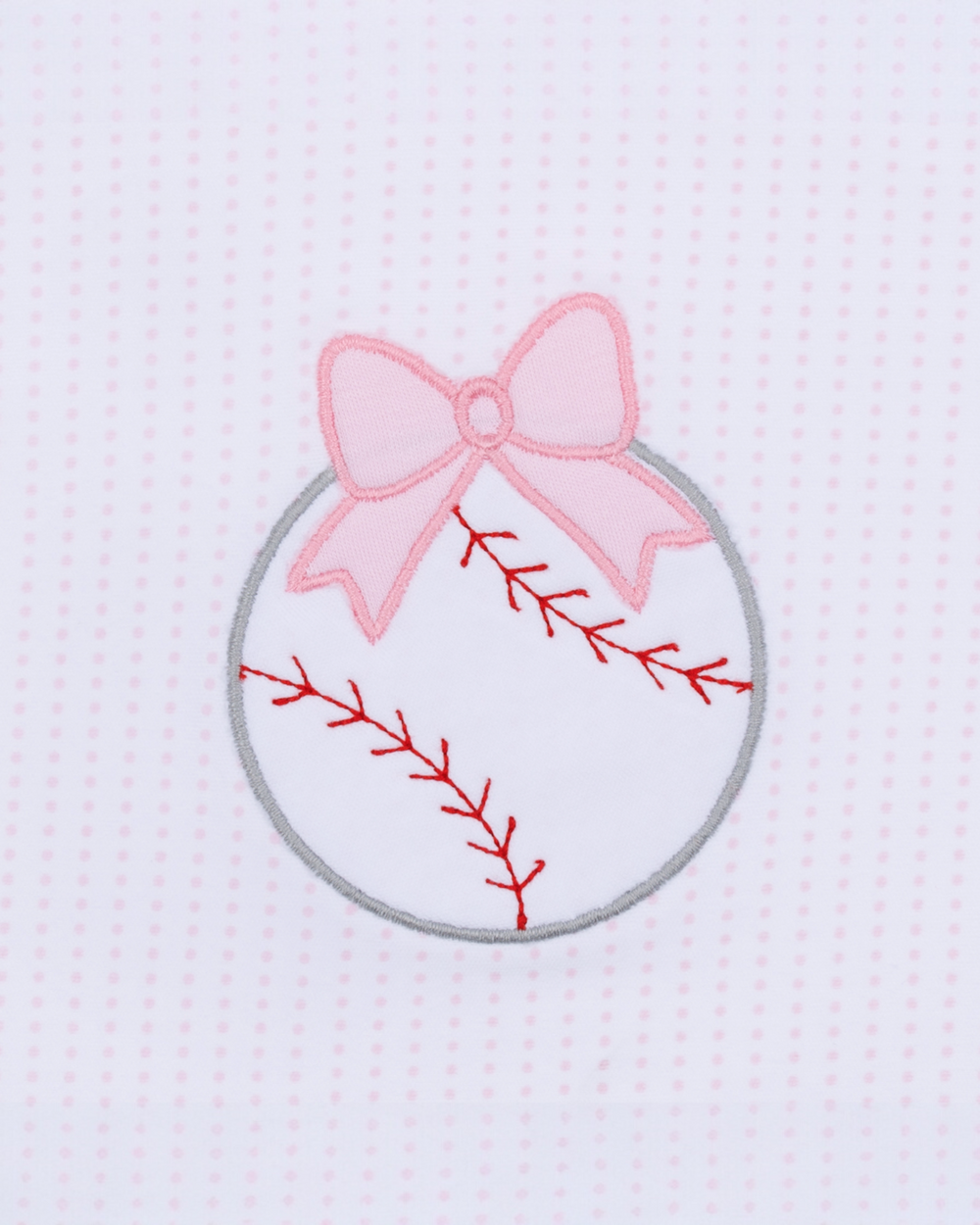 Tiny Slugger Applique Pink Ruffle Flutters Bubble, That Store, detail