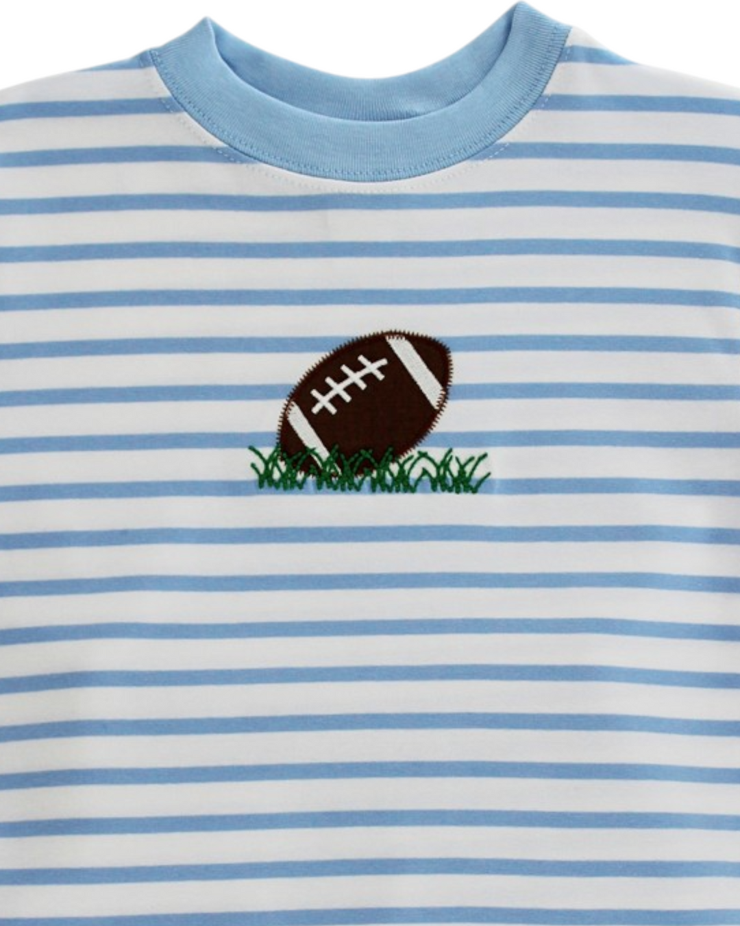 Tiny Touchdown Boys Blue Stripe Short Set, That Store, close