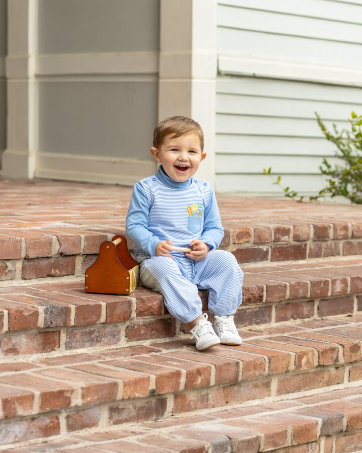 Tools Blue Stripe Boys Jon Jon Set