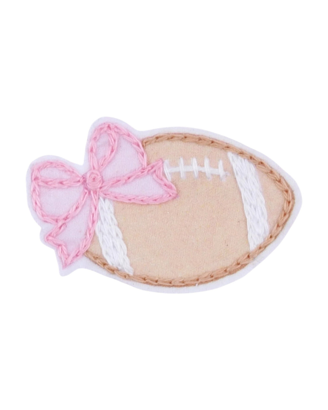 Touchdown Cutie Embroidered Ruffle Girls Footie - Pink
