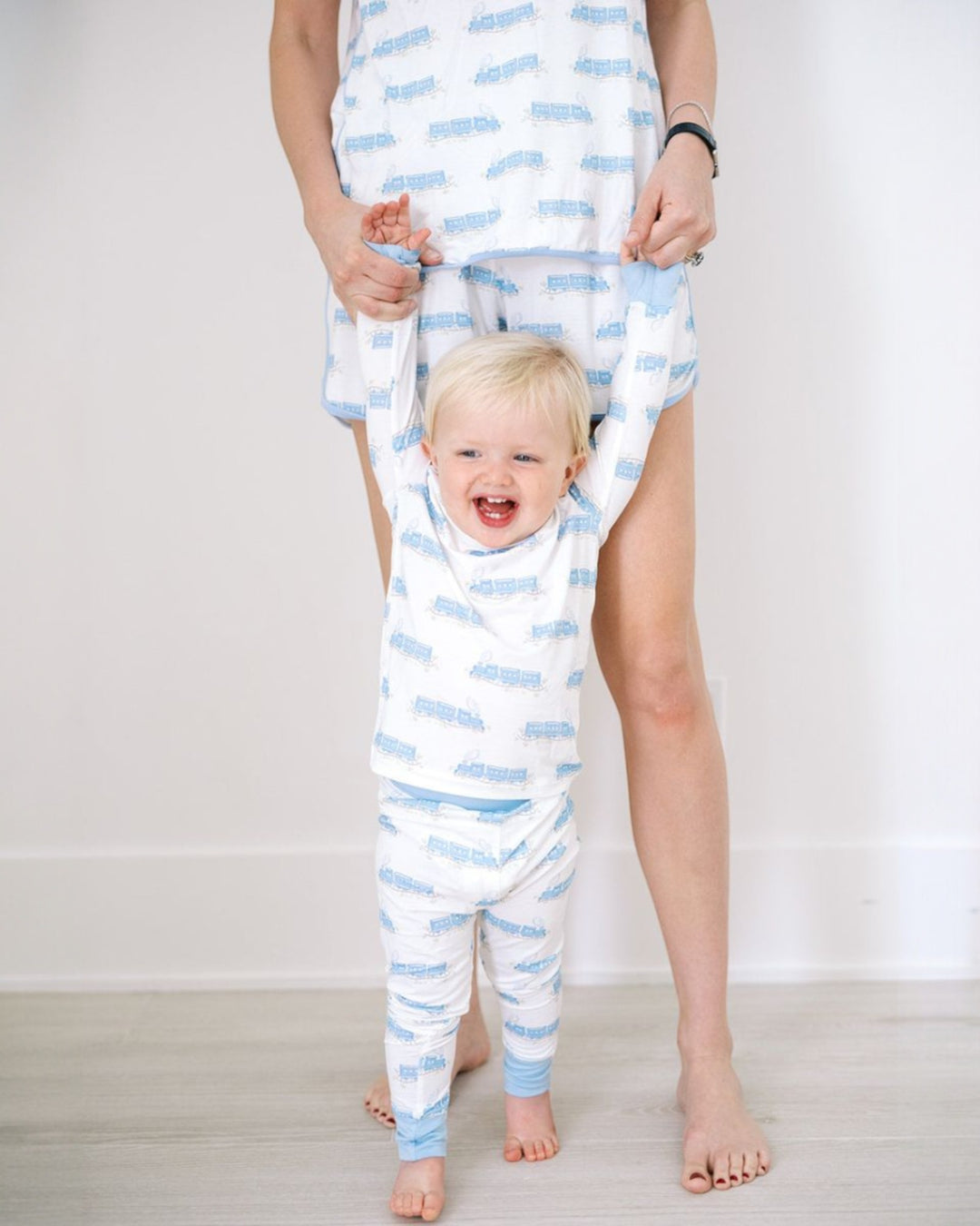 Train - Sleep Blue Boys Romper Zip, Shop That Store, child 5