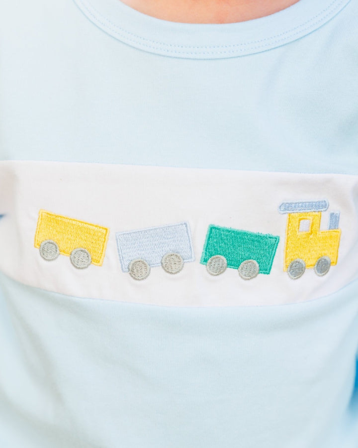 Close-up of a light blue children&