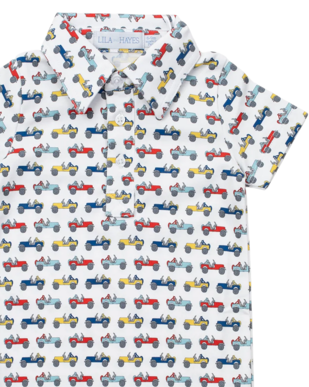 Tripp Boys' Polo Shortall - Cruisin Jeeps, That Store, close up