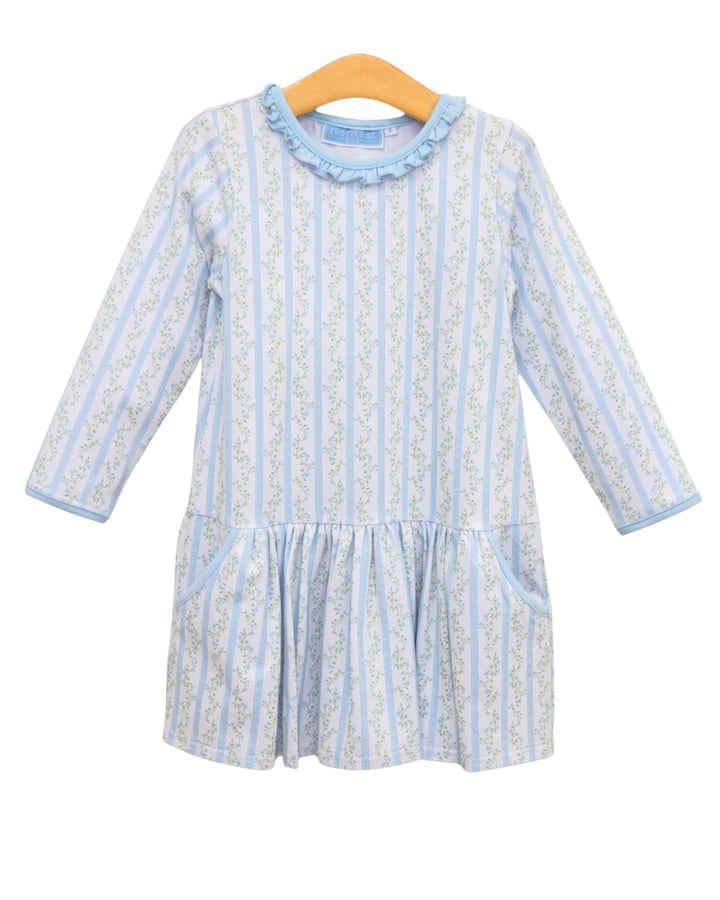 Vineyard Blooms Blue Dress