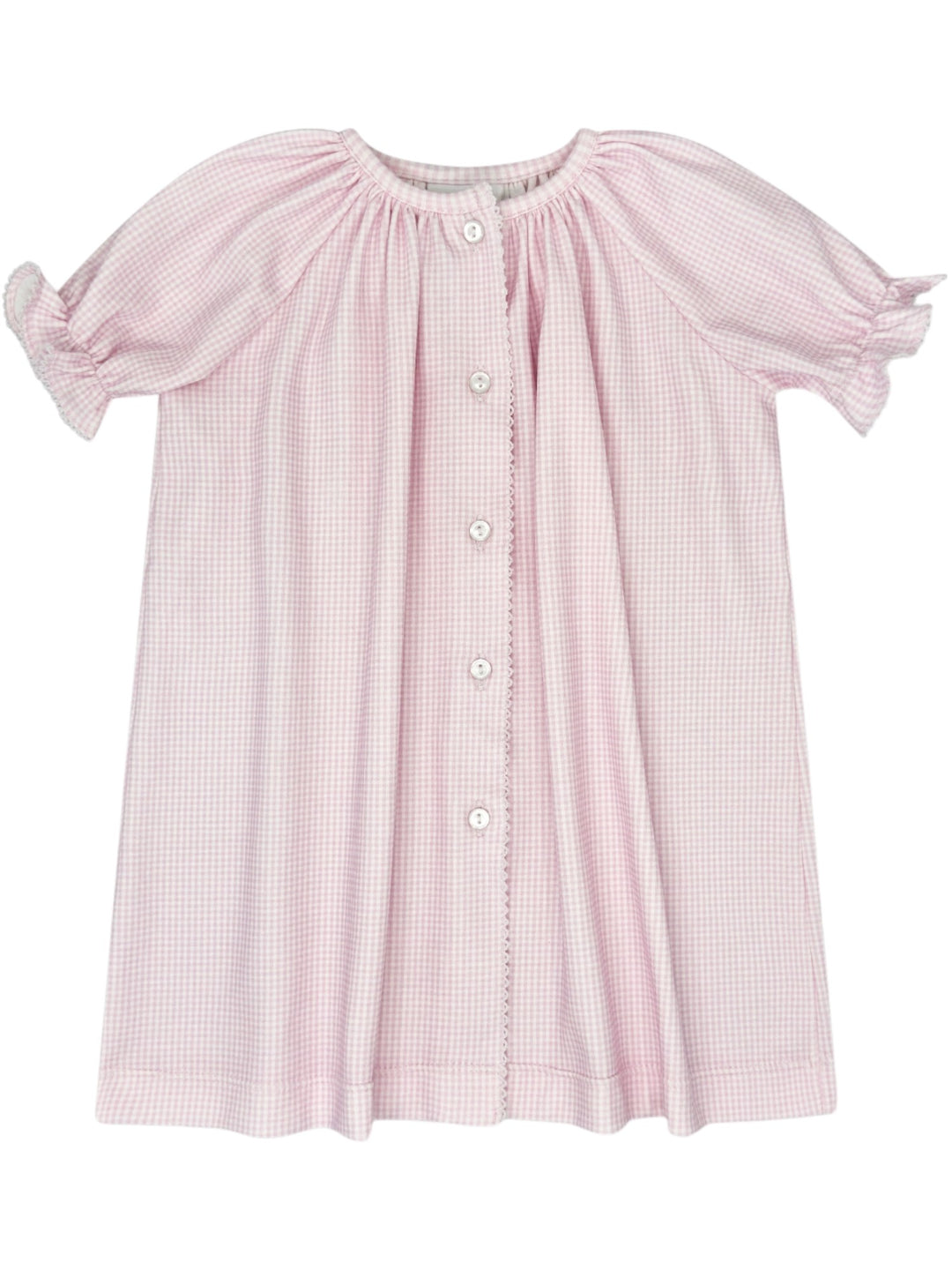 Vintage Girls Daygown: Baby Pink Mini Gingham, That Store, front