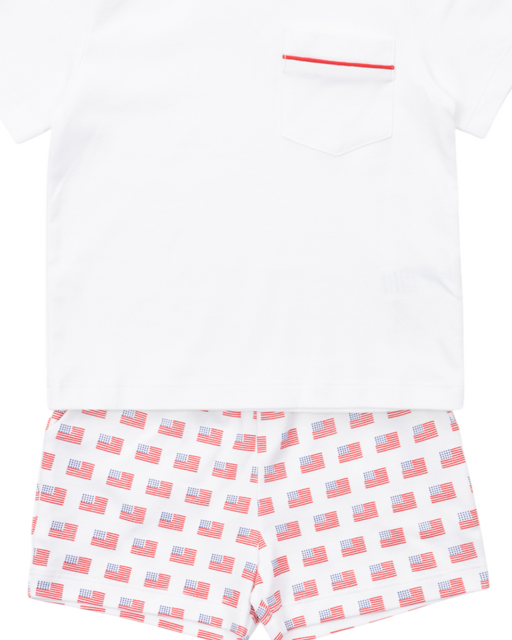 Walker Boys' Short Set - American Flag, Shop That Sore, close