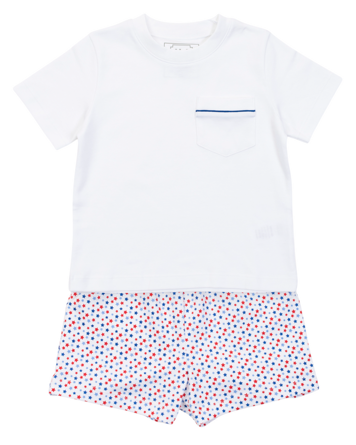 Walker Boys Short Set - Star Spangled, That Store, front