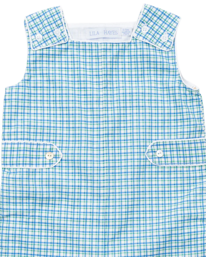 Wells Boys' Woven Jon Jon - Hampton Plaid, Shop That Store, close up