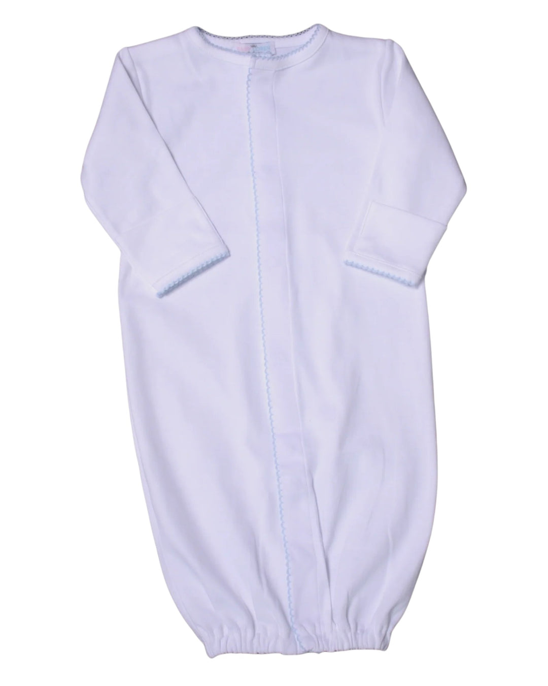 White Pima Converter Blue Trim Gown, That Store, front