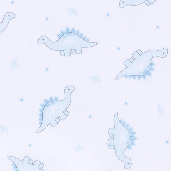 Baby Dino Print Zip Footie