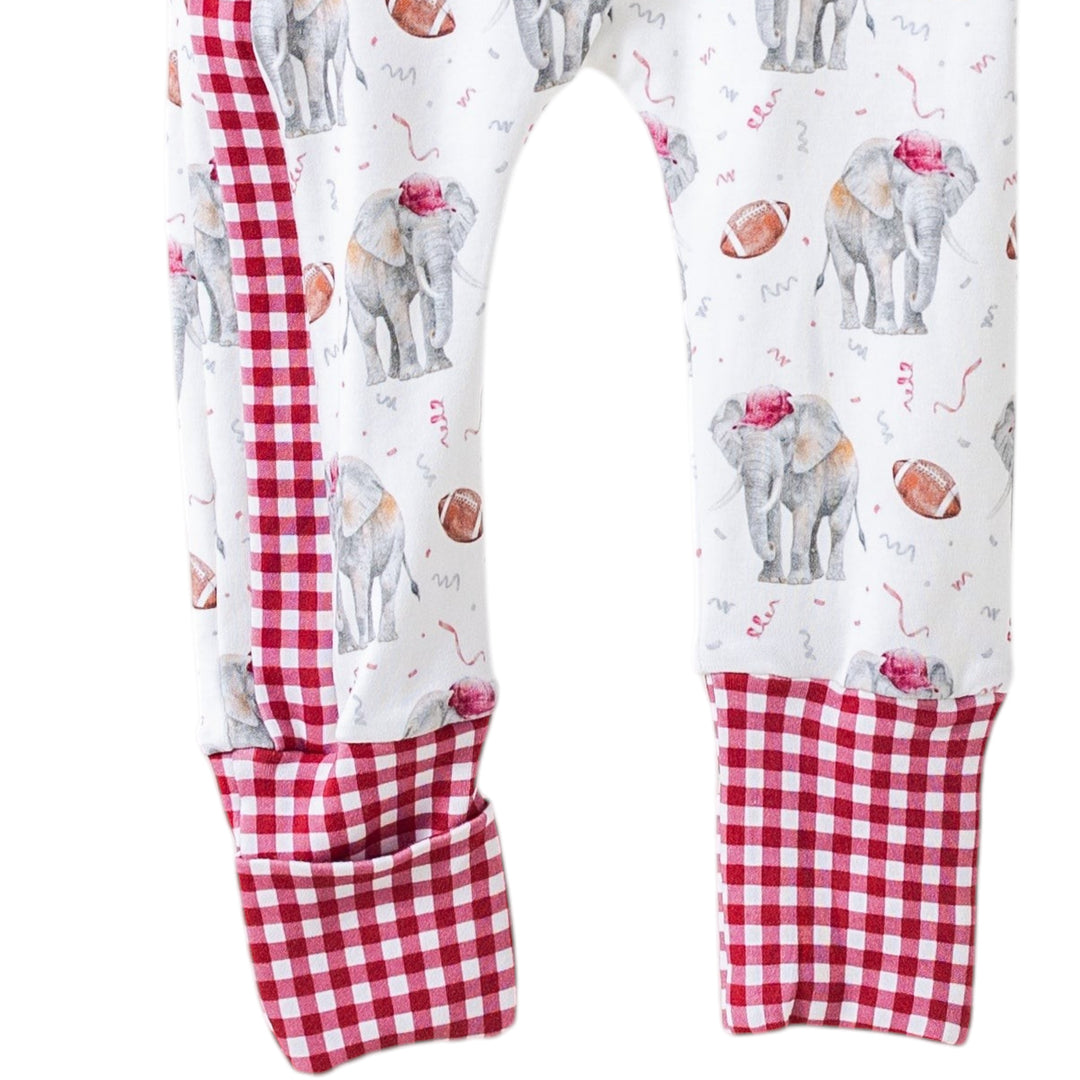 Kickoff in Alabama Organic Cotton Zip-Up Kids Pajamas