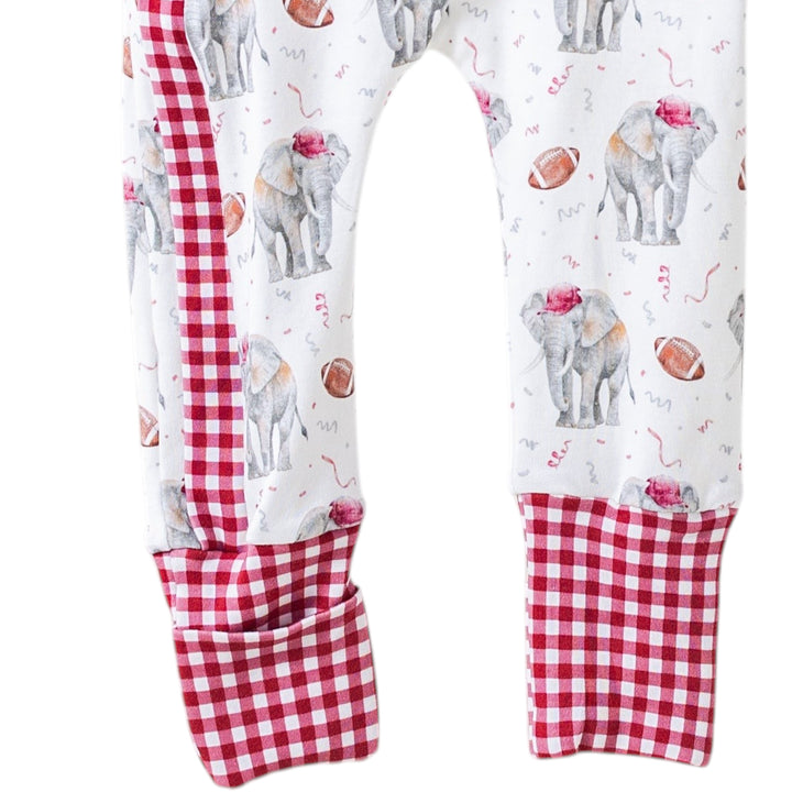 Kickoff in Alabama Organic Cotton Zip-Up Kids Pajamas