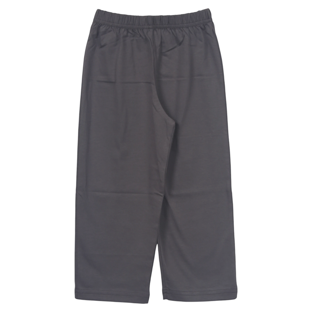 That Store charcoal grey boys straight leg pants made from 100% cotton with a comfortable elastic waistband.