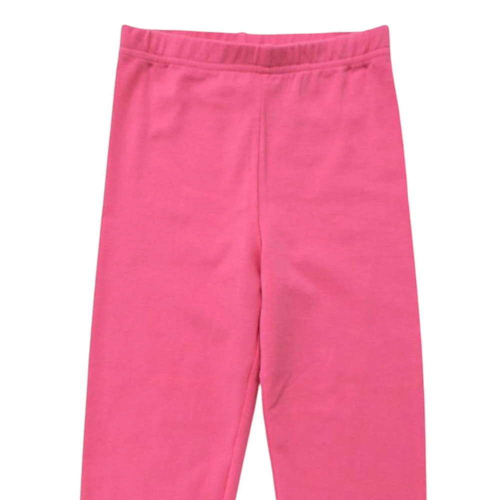 That Store hot pink stretchy leggings for girls, featuring a comfortable elastic waistband for everyday wear.