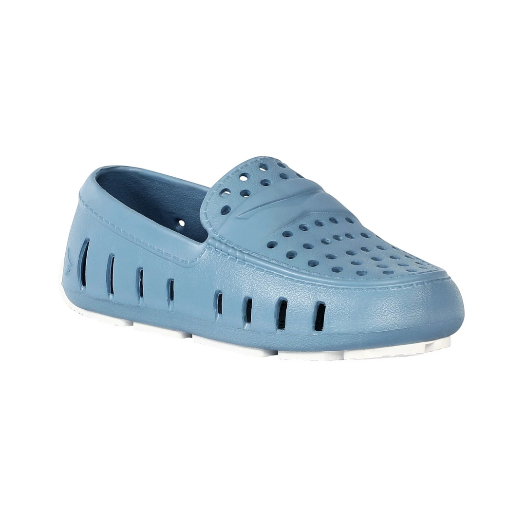 That Store Prodigy kids loafer in Spring Lake blue with white sole, featuring breathable EVA foam and slip-on design.