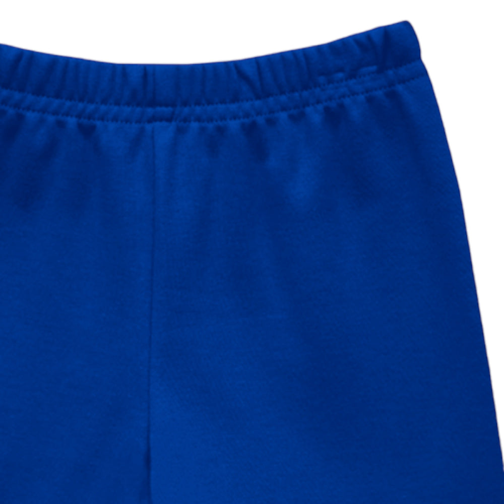 That Store royal blue boys shorts with a comfortable elastic waistband made from soft cotton blend knit fabric.