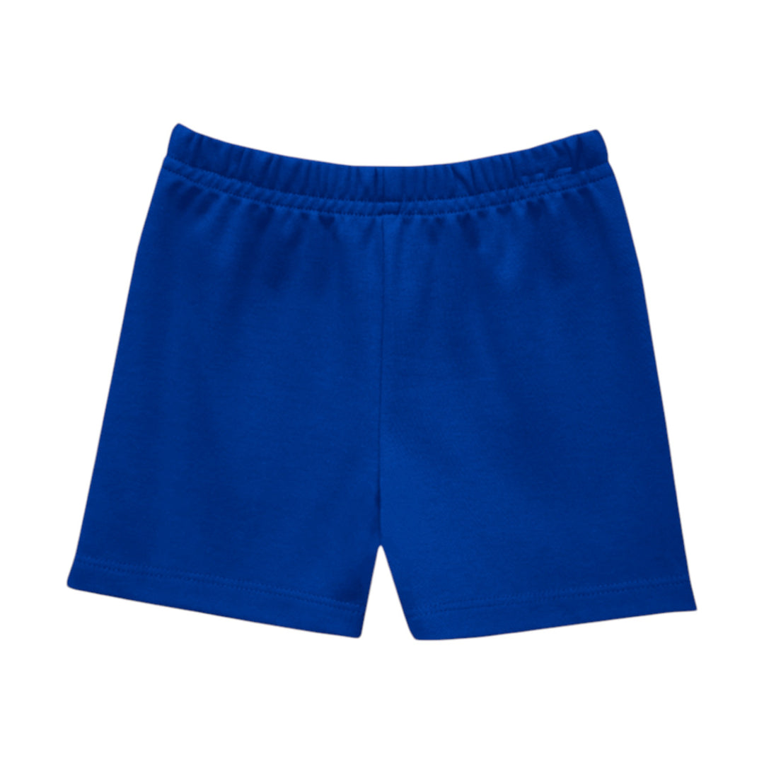 That Store royal blue boys shorts with an elastic waist made from soft cotton blend knit fabric.