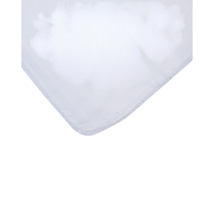 That Store white baby blanket featuring delicate lace trim and soft fabric, perfect for a personalized keepsake.