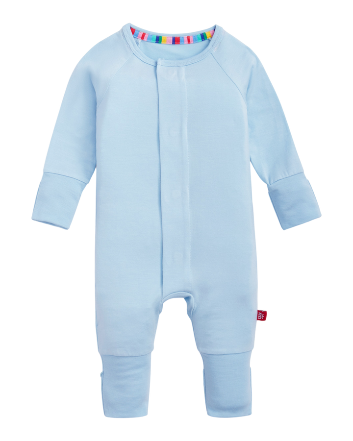 Baby Blue Modal Magnetic Convertible Coverall