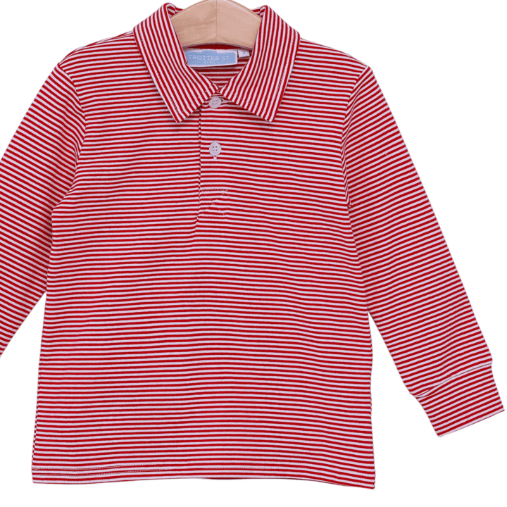 Jackson Red Stripe Polo Shirt - ShopThatStore.com