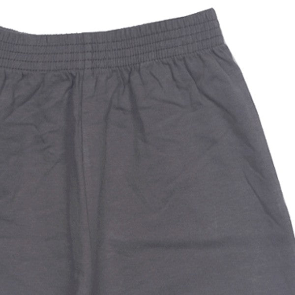Luigi gray shorts, close up