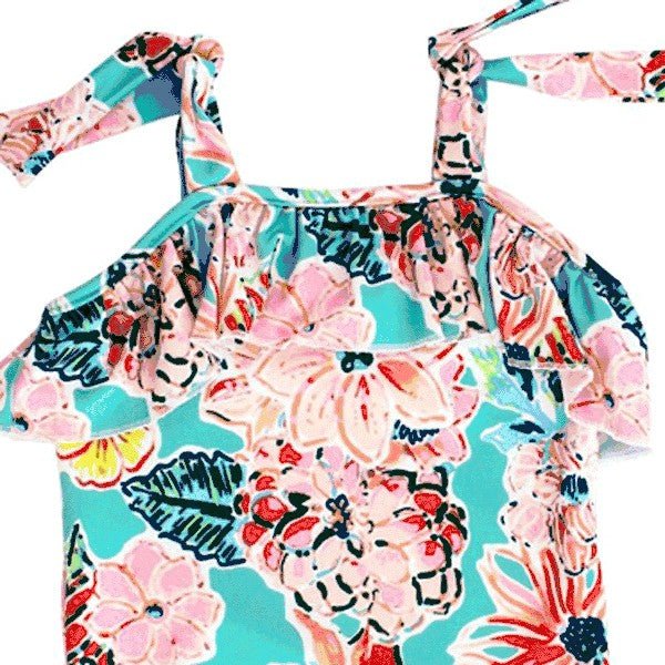 J Bailey Ocean Floral One Piece, close