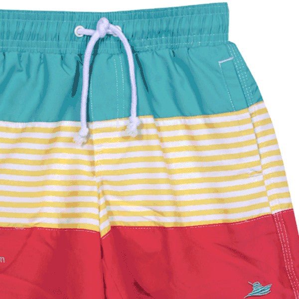 SouthBound Yellow Stripe Swim Trunk - ShopThatStore.com