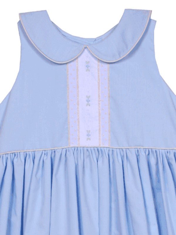 LaJenns Blue Heirloom Embroidered Dress - ShopThatStore.com
