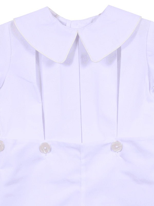 LaJenns White & Ecru Button-On - ShopThatStore.com