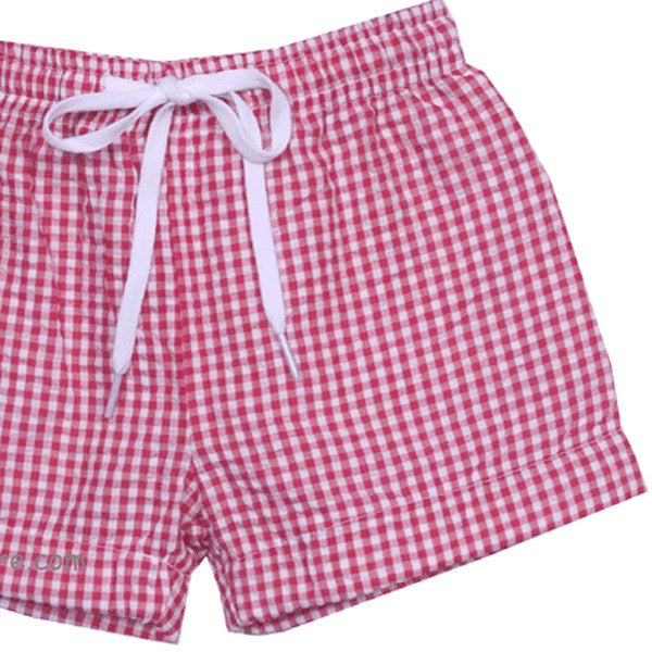 Millie Jay Red Gingham Trunk ShopThatStore.com, close up