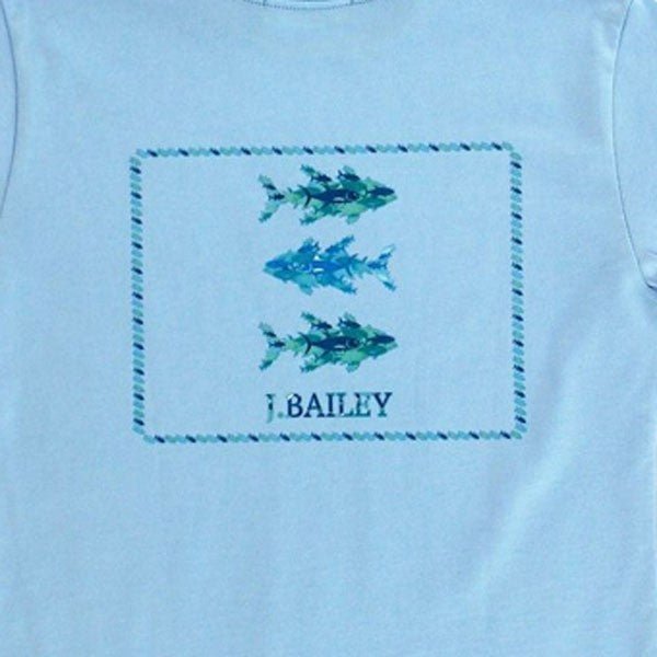 J Bailey Fish Trio Tee, close