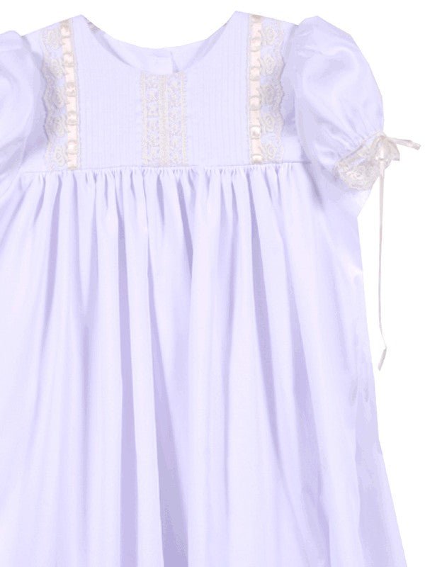 LaJenns White & Ecru Ruffle Heirloom Dress - ShopThatStore.com