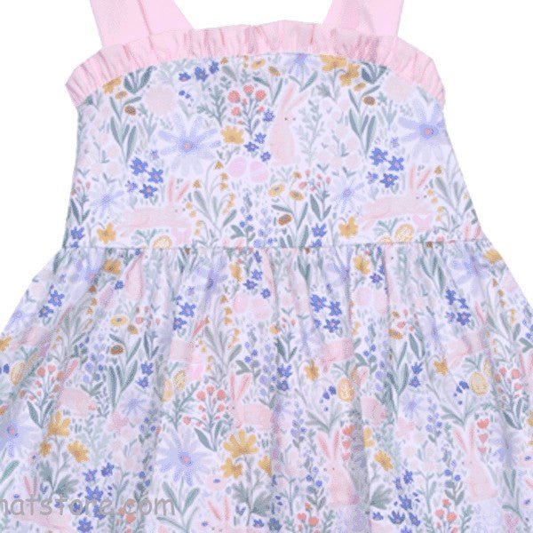 Anvy Kids Pink Floral Bunny Bloomer Set - ShopThatStore.com