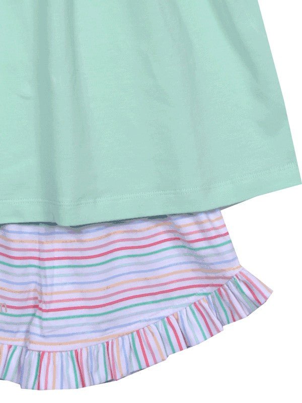 Sage & Lilly Green Stripe Short Set - ShopThatStore.com