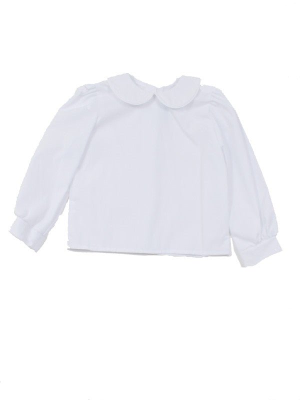 Funtasia Too Long Sleeve White Girl's Blouse, front