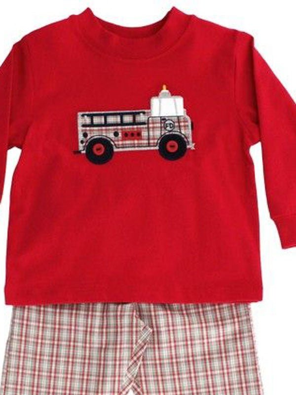 Bailey Boys Firetruck Pant Set - ShopThatStore.com