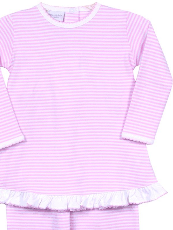 Squiggles Light Pink Stripe Pant Set - ShopThatStore.com