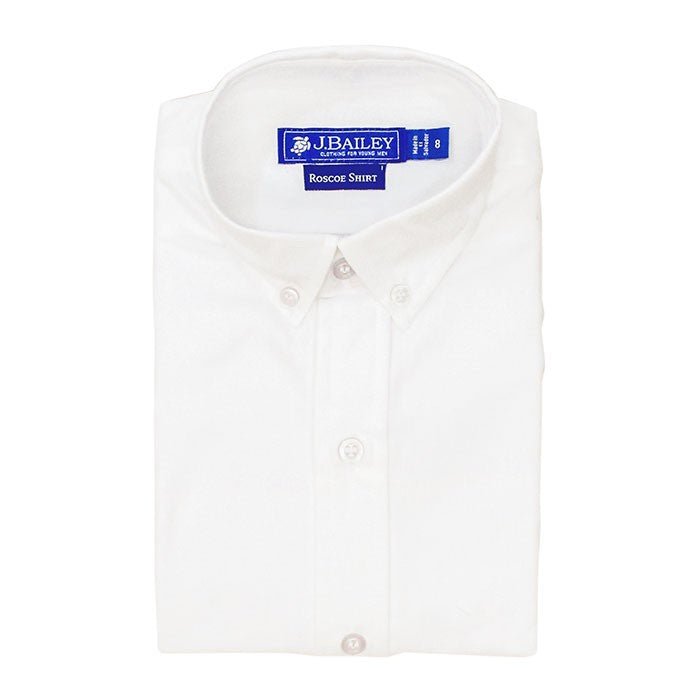 J Bailey White Oxford Button Down - ShopThatStore.com